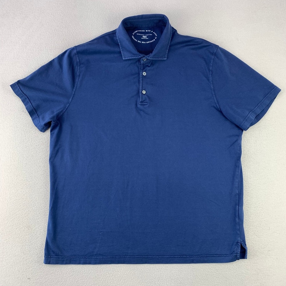 FEDELI Organic Cotton Polo Shirt Mens 60 (XXL) Minimalist Preppy Heritage Italy